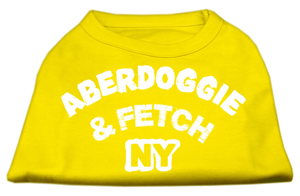 Aberdoggie NY Screenprint Shirts Yellow Sm